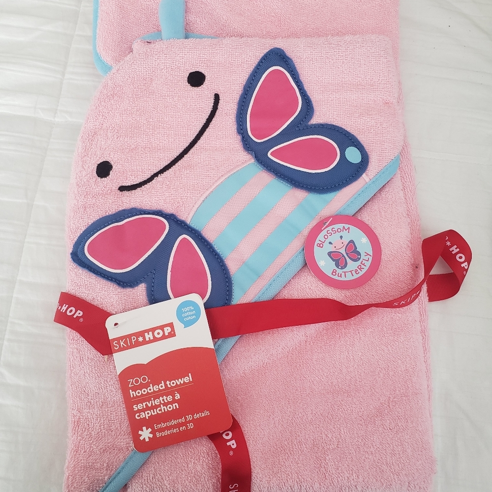 Skip Hop Butterfly Hooded Bath Towel